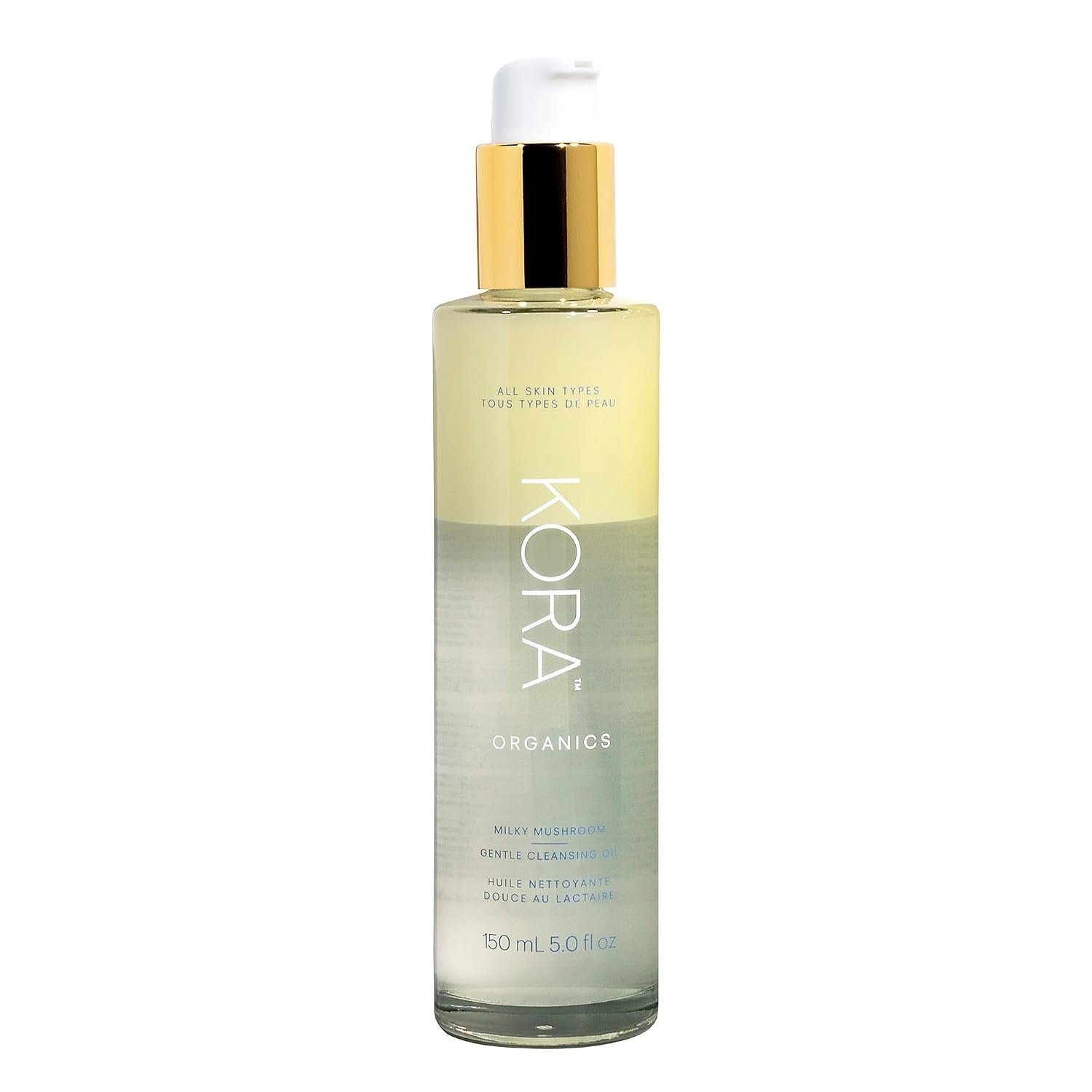 KORA Organics Milky Mushroom Gentle Cleansing Oil, Oil-to-Milk Oil Cleanser