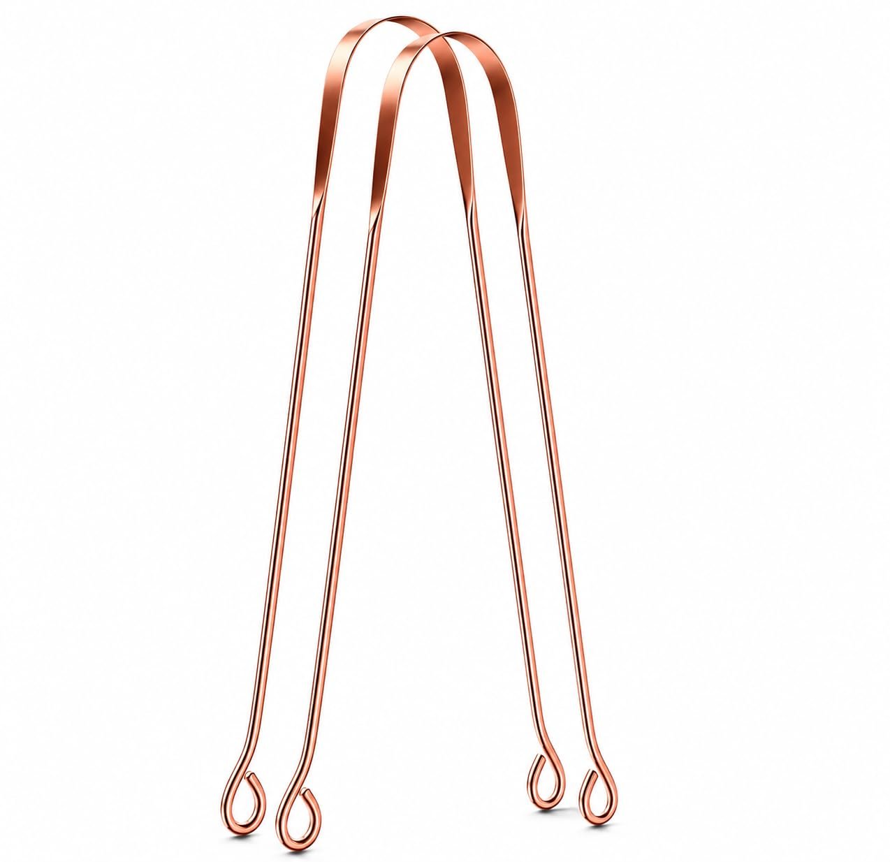 Copper Tongue Scraper For Adults & Kids (2 Pack) – 100% Pure Copper Tongue Cleaner, Supports Fresh Breath, Ayurvedic Tongue Care For Oral Hygiene, Easy To Use And Clean