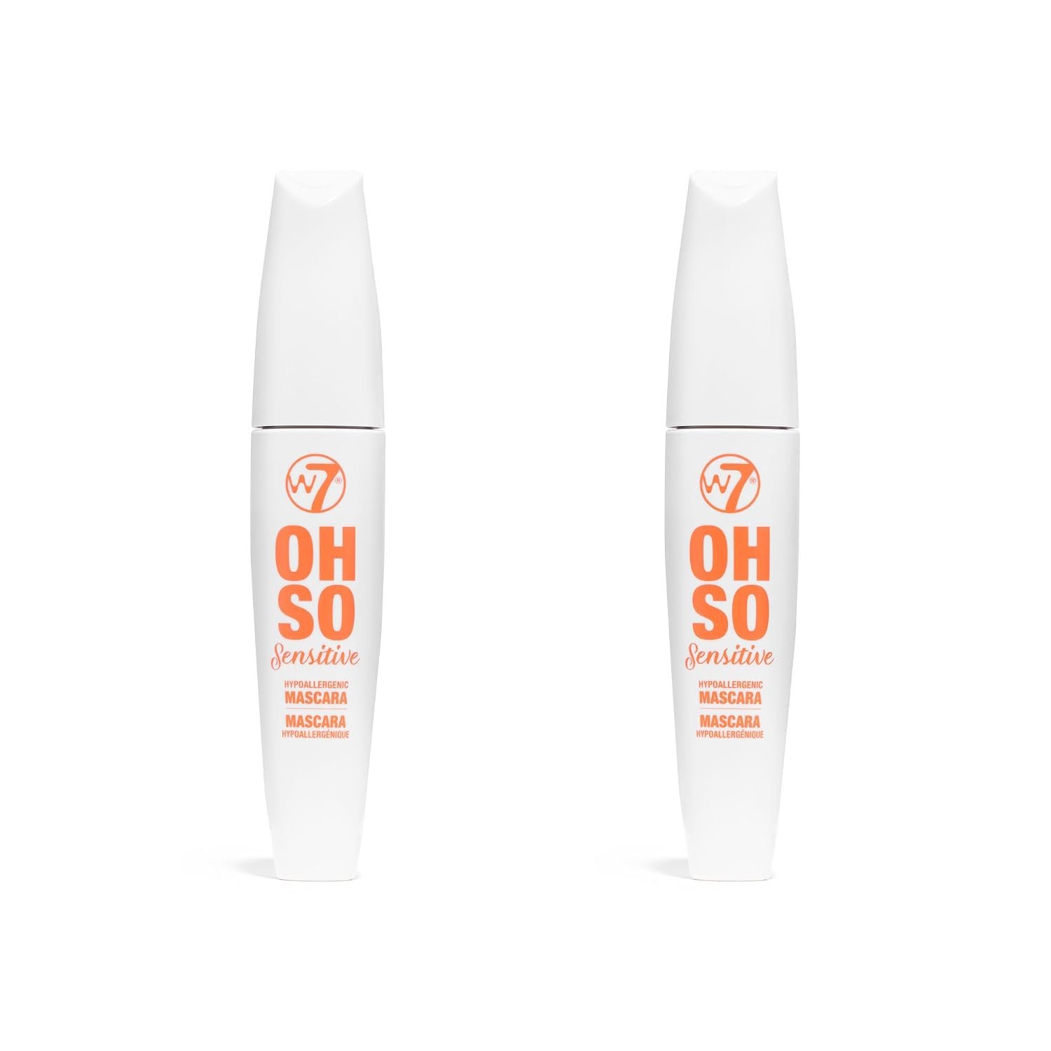W7 Oh so Sensitive Hypoallergenic Mascara – Black (pack of 2)