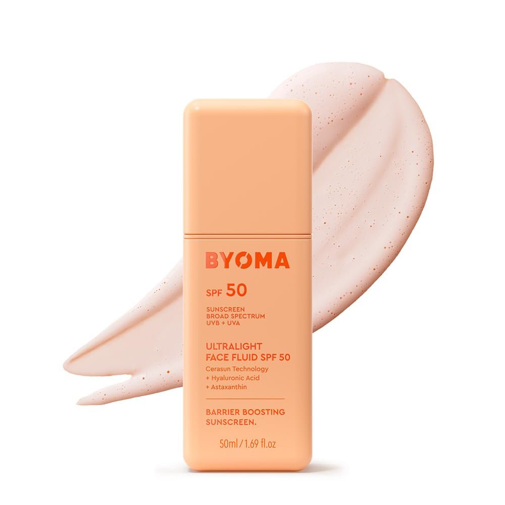 BYOMA Sunscreen – Ultralight Face Fluid SPF 50, No White Cast