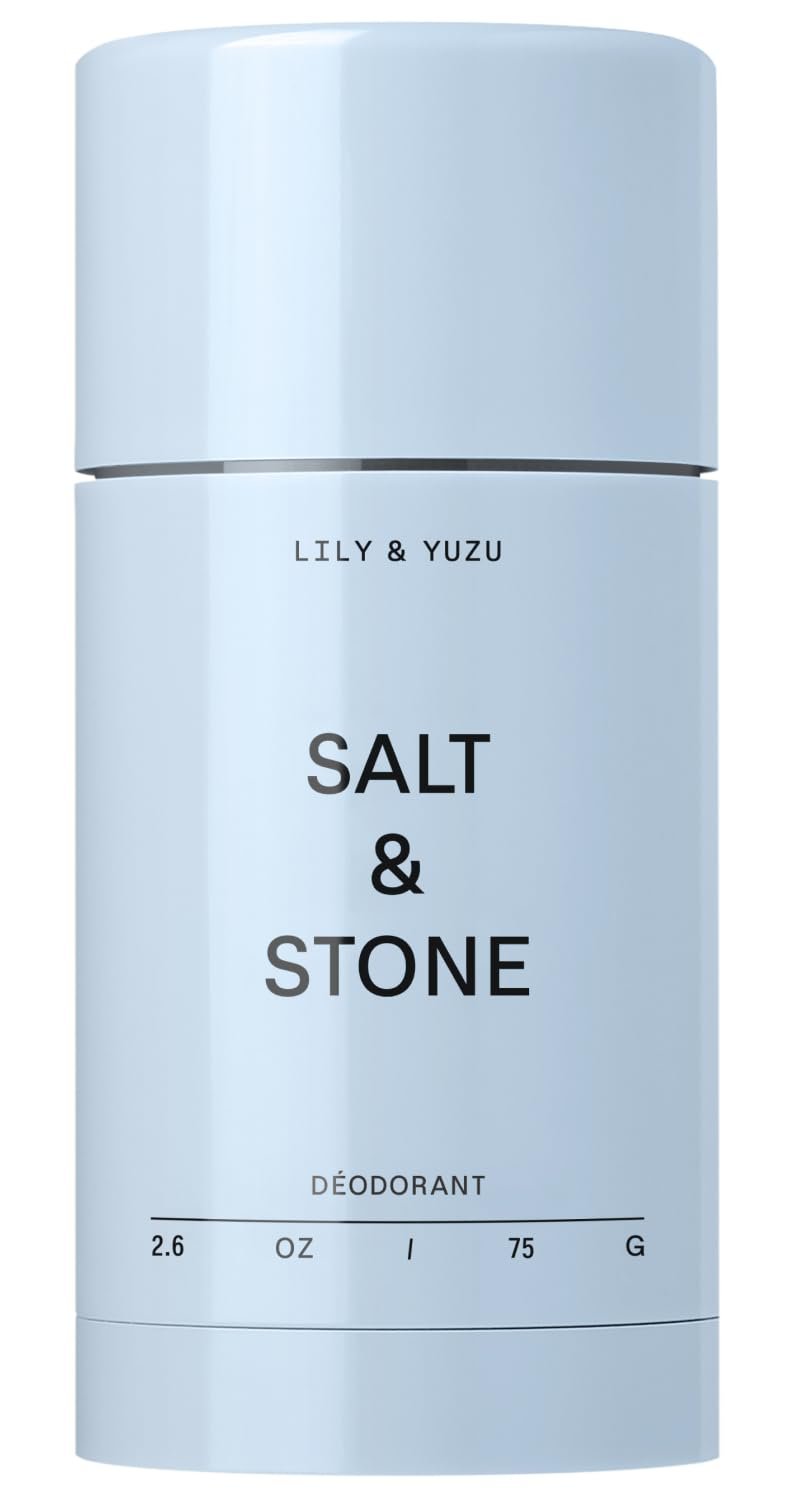 Salt & Stone Aluminum-Free Deodorant for Women & Men, Lily & Yuzu 2.6 oz