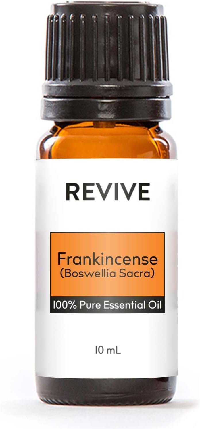 Frankincense Boswellia Sacra 10mL Essential Oil by Revive Essential Oils – 100% Pure Therapeutic Grade, for Diffuser, Humidifier, Massage, Aromatherapy, Skin & Hair Care