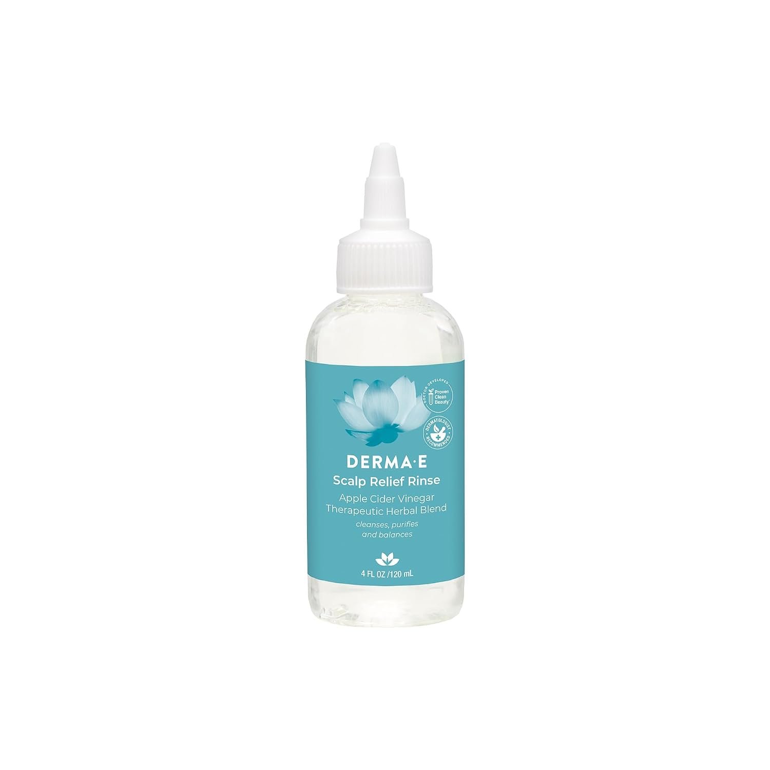 DERMA E Scalp Relief Rinse, 4 Fl Oz, Itchy Scalp Relief Treatment