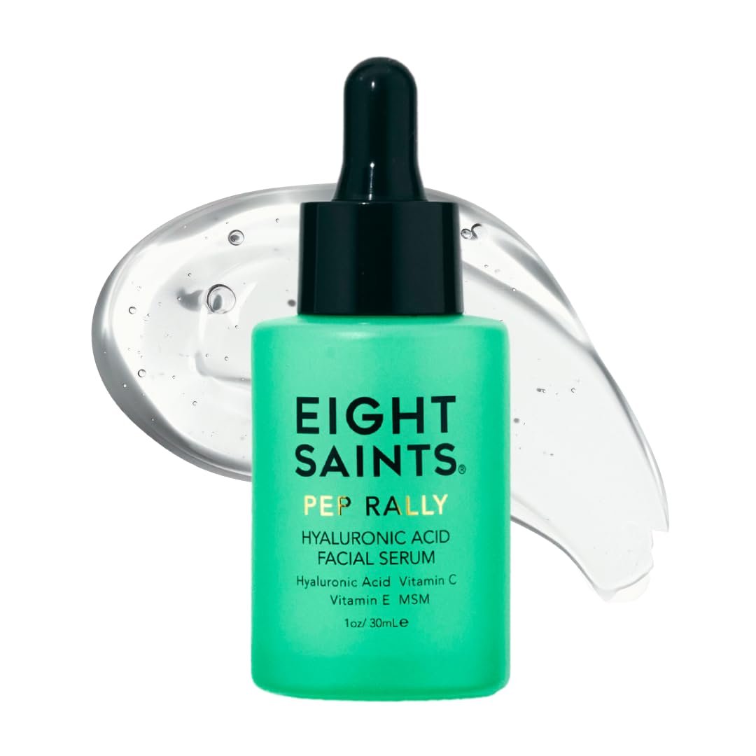 Eight Saints Skincare Pure Hyaluronic Acid Serum for Face Plumping, Vitamin C Face Serum with Vitamin E for Fine Lines, Reduces Wrinkles, Firming, Hydrating, Anti-Aging, 1 oz