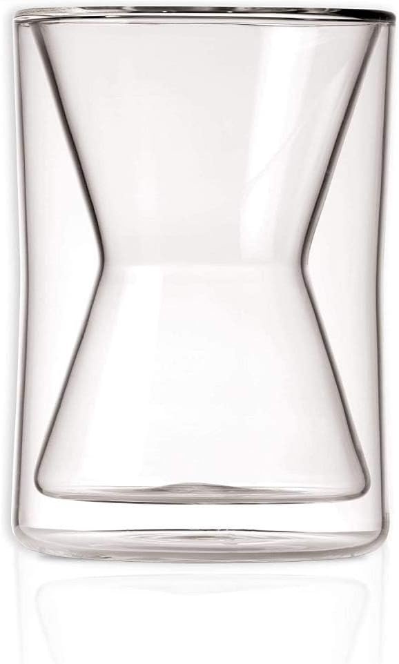 Chemex Double Walled Insulated Glass Coffee Mug, Hot and Cold Beverage Cup