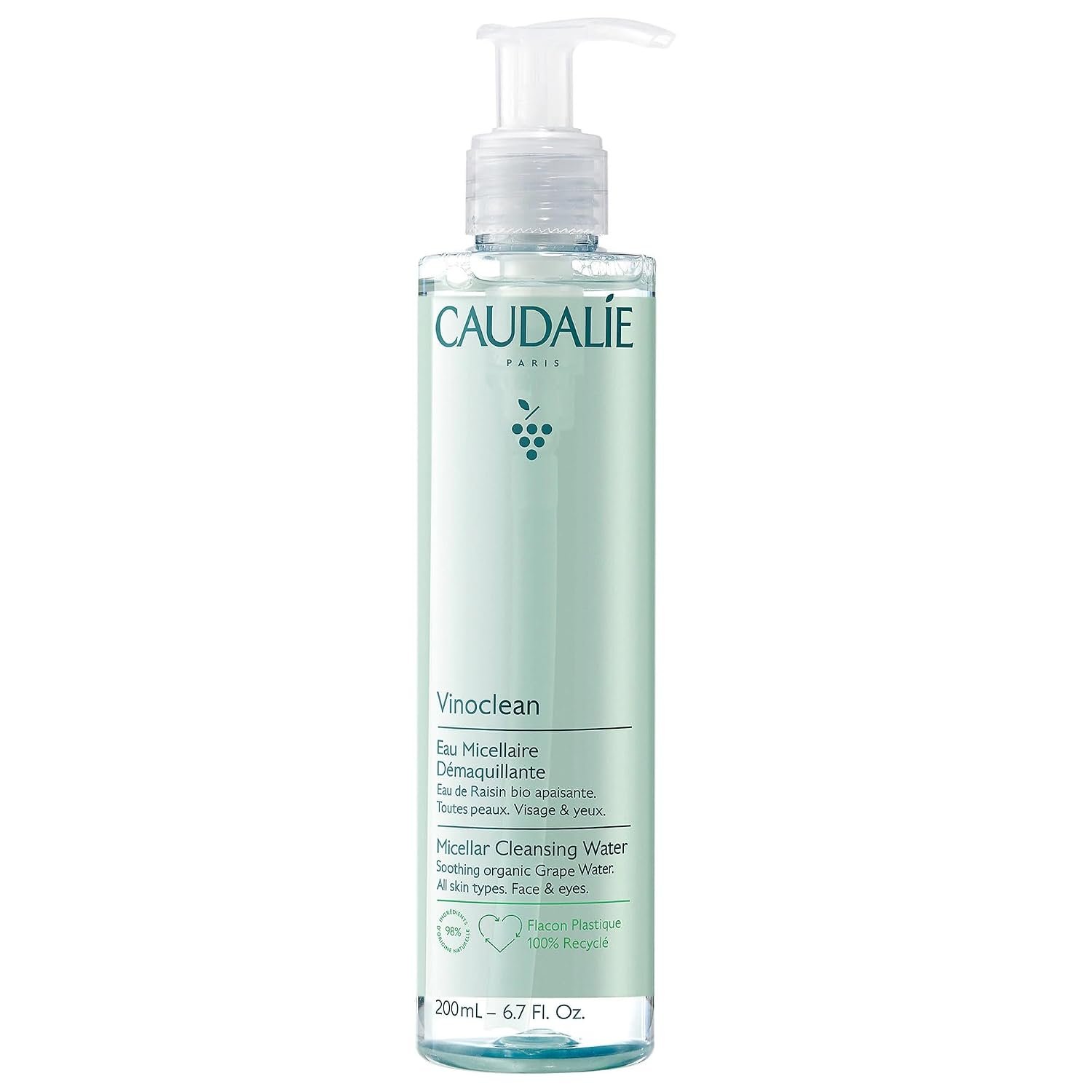 Caudalie Vinoclean Micellar Cleansing Water – 200 mL