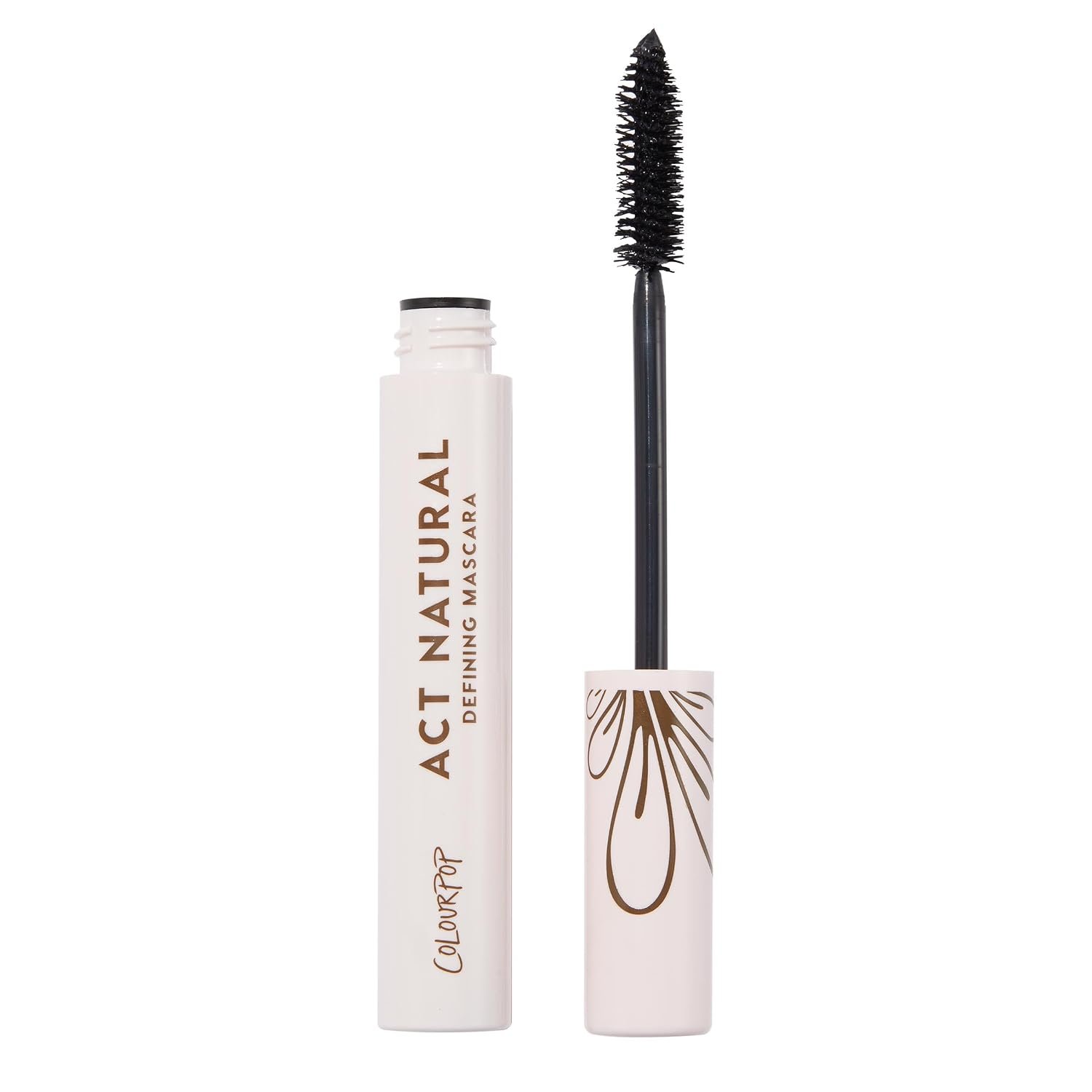 ColourPop Act Natural Defining Mascara – Clump-Free Black Mascara to Lift, Lengthen & Define Lashes – Made with a Soft, Flexible Brush – Black (0.3 oz)