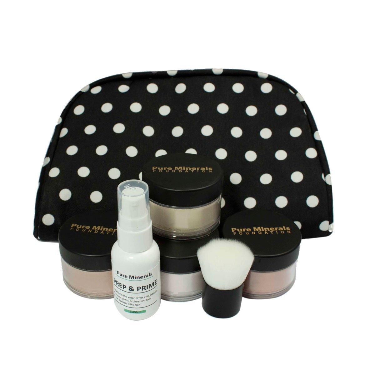 Foundation Loose Powder 8g Sifter Jar- Choose Color,free of Harmful Ingredients (Compare to Bare Minerals Matte and Original or Mac Makeup) Gift Set (Fairly Medium Matte Foundation)