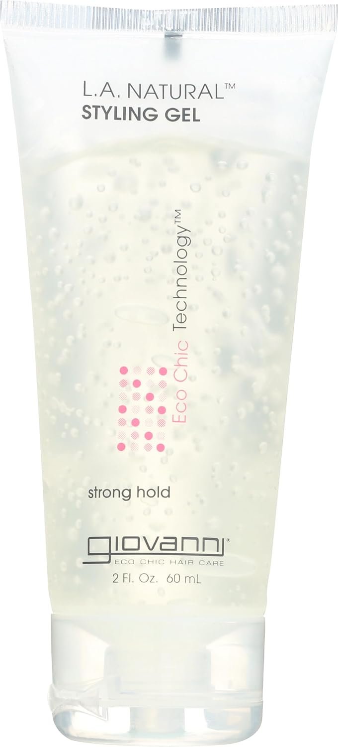GIOVANNI L.A. Natural Styling Gel, Strong Hold, Frizz-Free, 2 oz