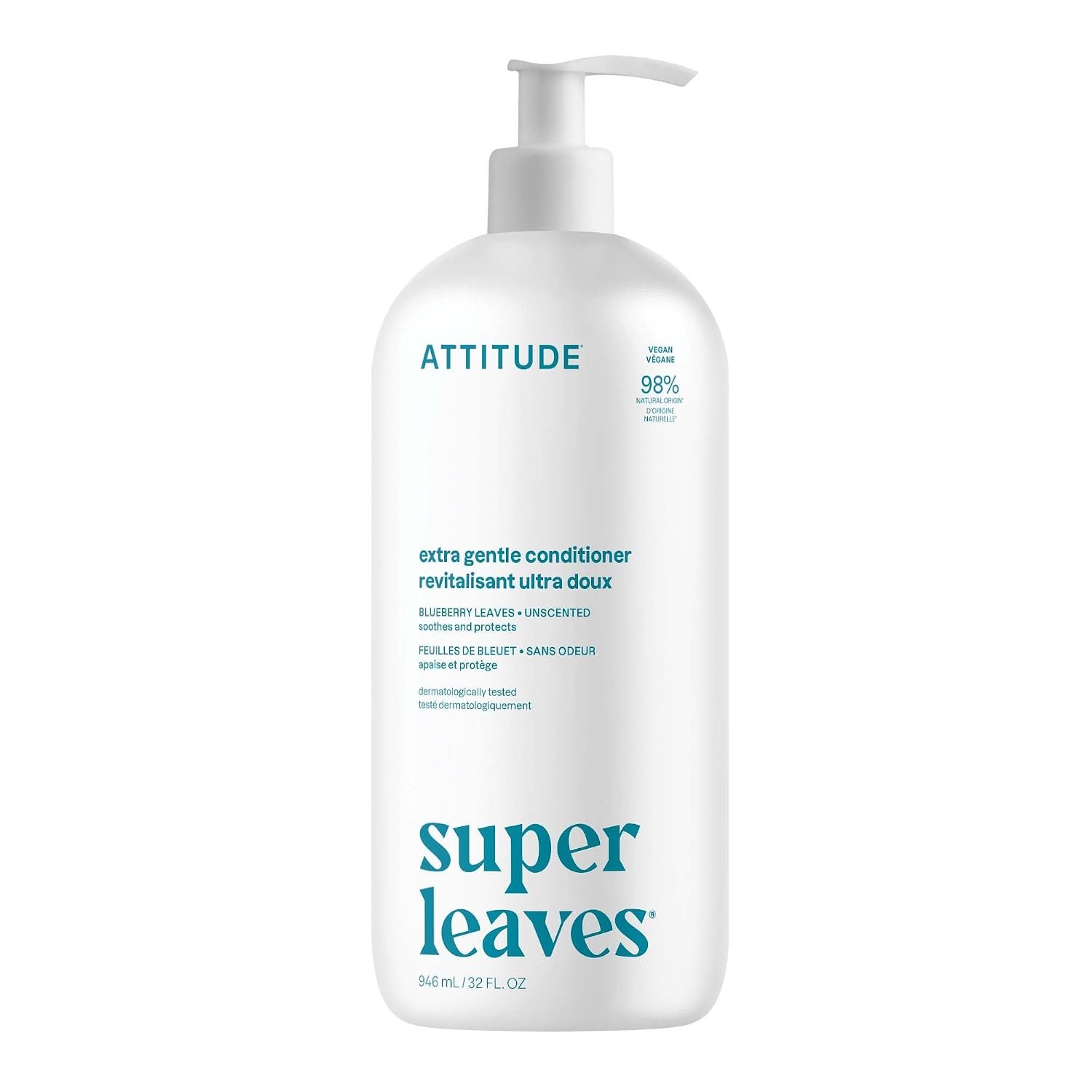 ATTITUDE Fragrance-Free Hair Conditioner for Sensitive Scalp, 32 Fl Oz