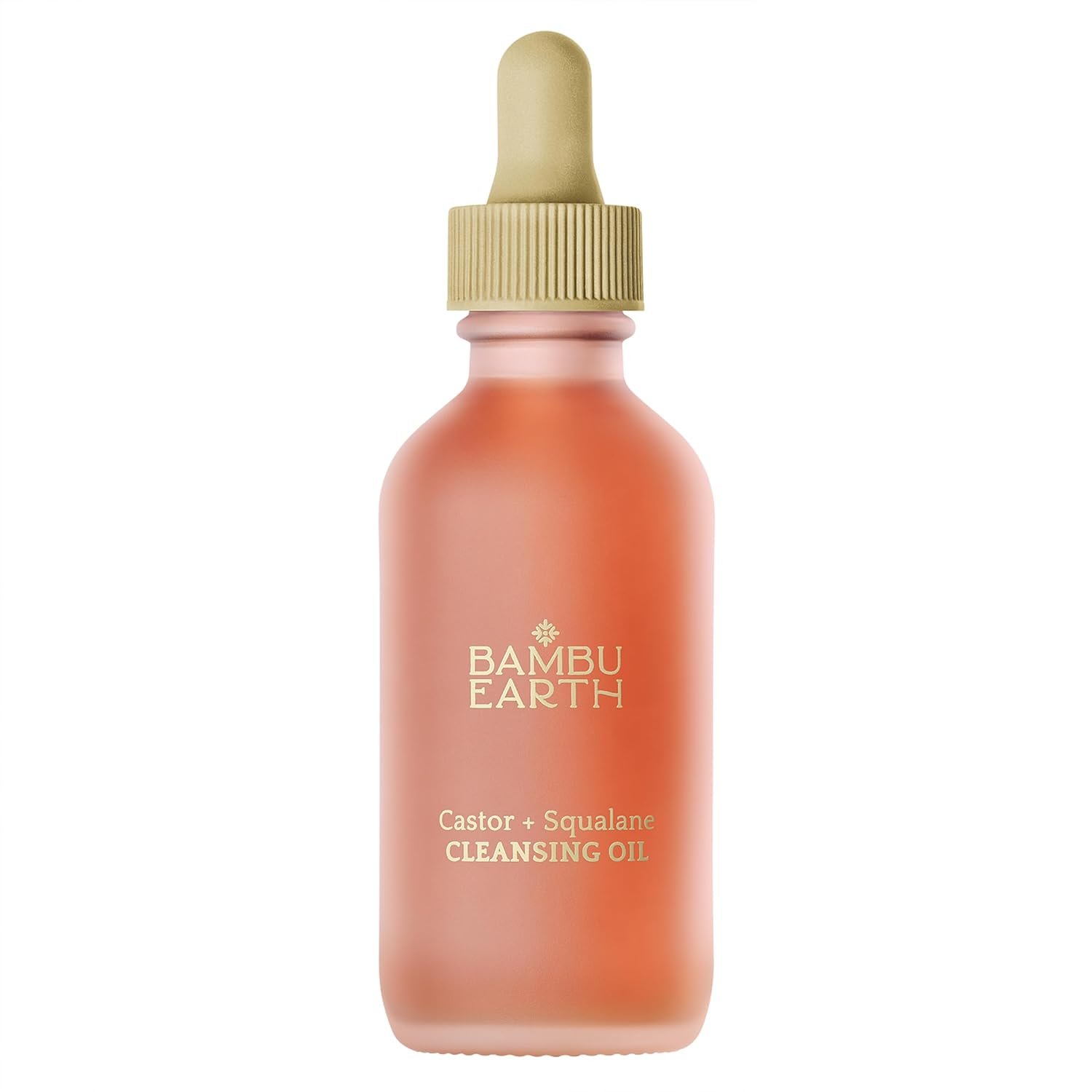 Bambu Earth Castor + Squalane Cleansing Face Oil – Gentle Formula Hydrating Makeup Remover – Restores Skin’s Natural Moisture Barrier, Rich in Omega Fatty Acids, Skincare for All Skin Types – 2 Fl. oz
