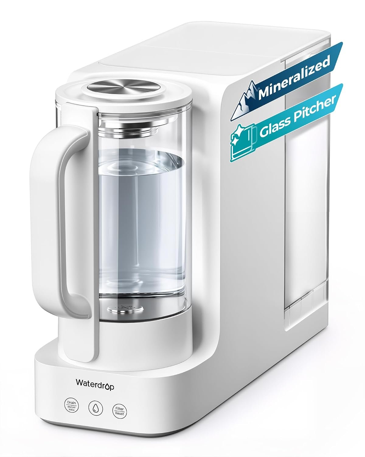 Waterdrop C2SL Countertop Reverse Osmosis Water Filter, [ Mineral Added ]