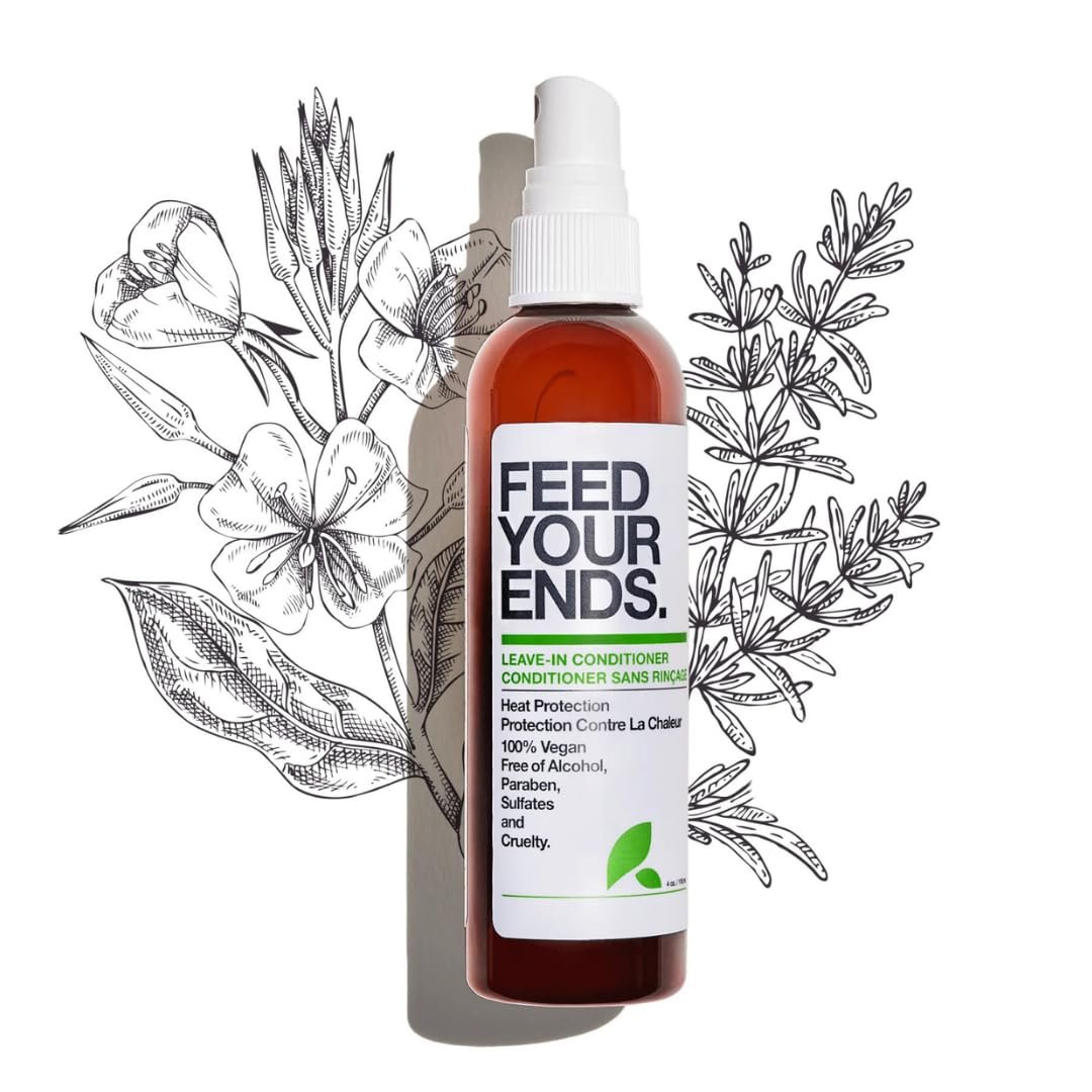 Yarok – Feed Your Ends Leave In Conditioner – Organic Heat Protectant and Hair Detangler Spray. Non Toxic Vegan Plant Based Formula. Color Safe and Lightweight for All Hair Types and Textures – 2oz