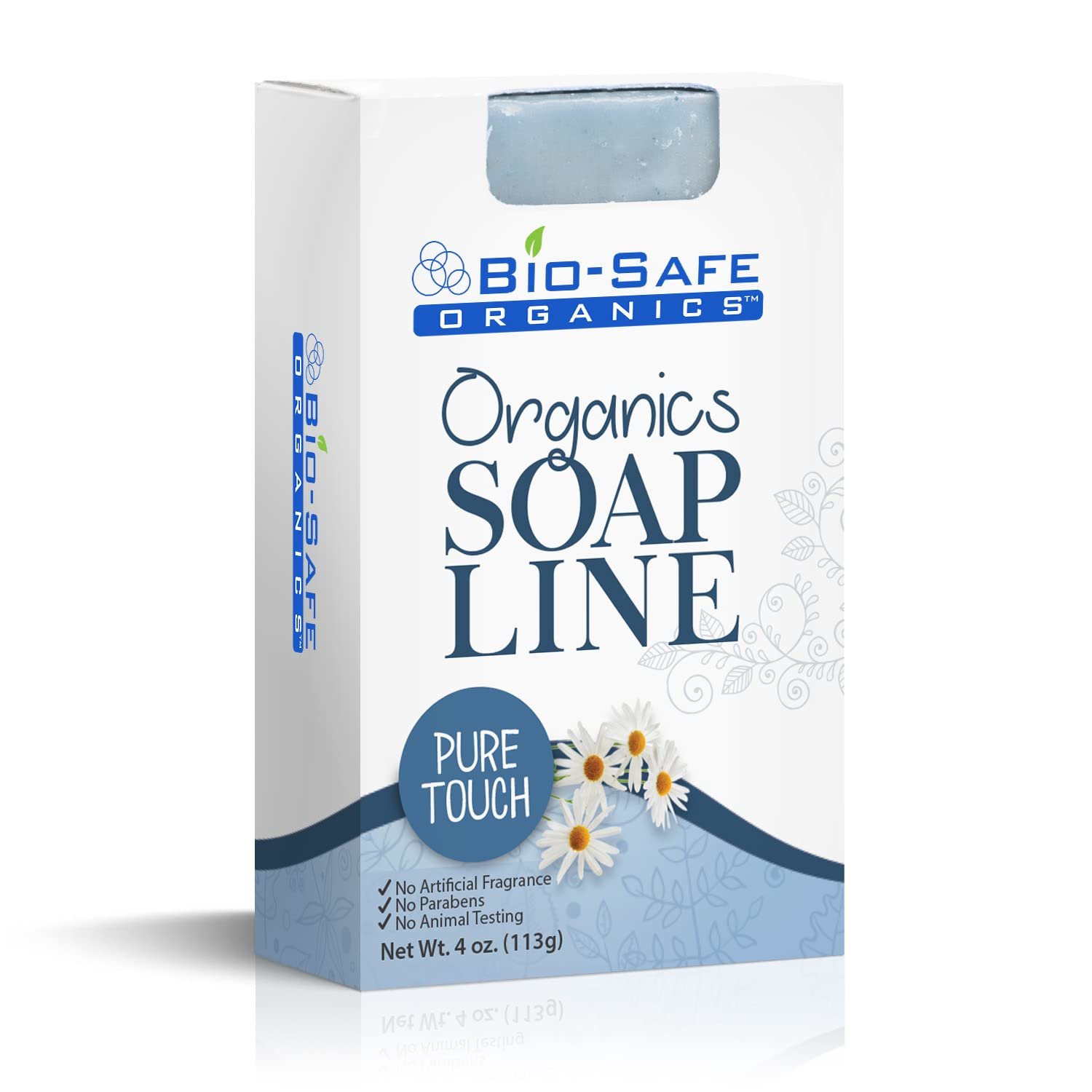 Organic All Natural Handmade Pure Soap Shampoo Bar for Sensitive Skin | Unscented, Dry Skin, Dandruff, Oily Scalp, No GMO, SLS & Chemical | USA Made, 4 oz