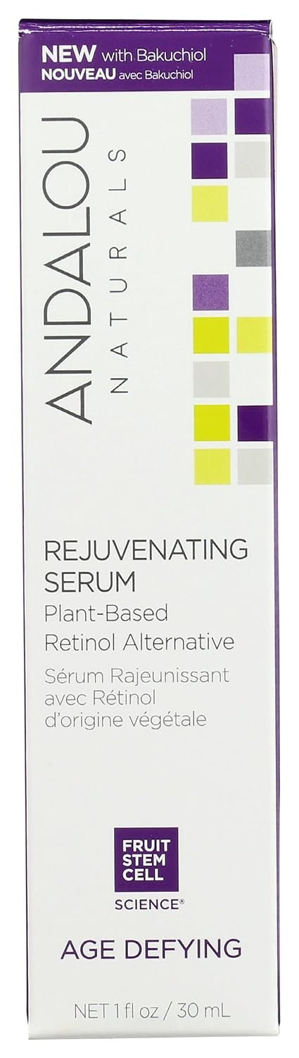 Andalou Naturals Bakuchiol Serum, Plant Based Retinol Alternative, 1 oz