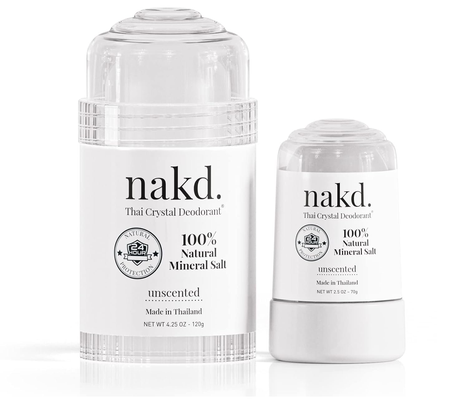 nakd. Thai Crystal Deodorant Stone – Aluminum Free, All Natural Unscented