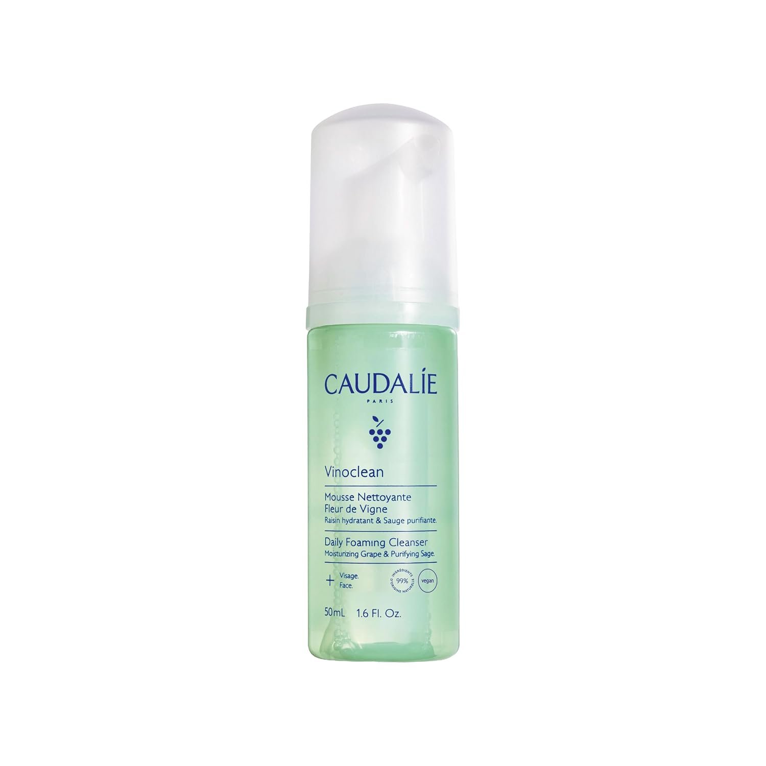 Caudalie Vinoclean Daily Foaming Gentle Facial Cleanser – 50 mL