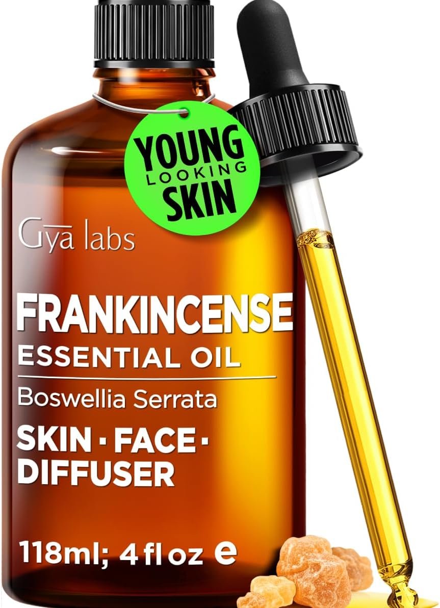 100% Pure Frankincense Essential Oil for Skin & Diffuser – 4 Fl Oz