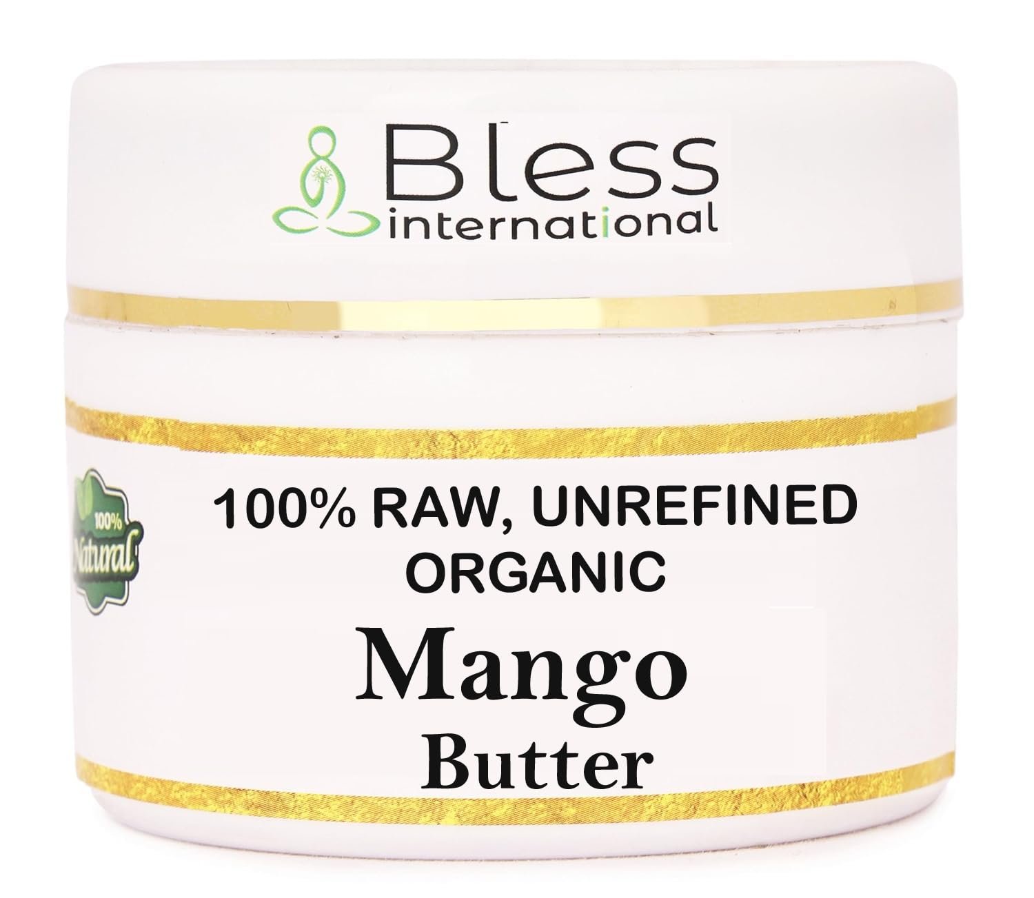 Bless-Organic-Raw-Mango-Butter-100%-Pure-Natural-Unrefined 4-OZ/115-GM