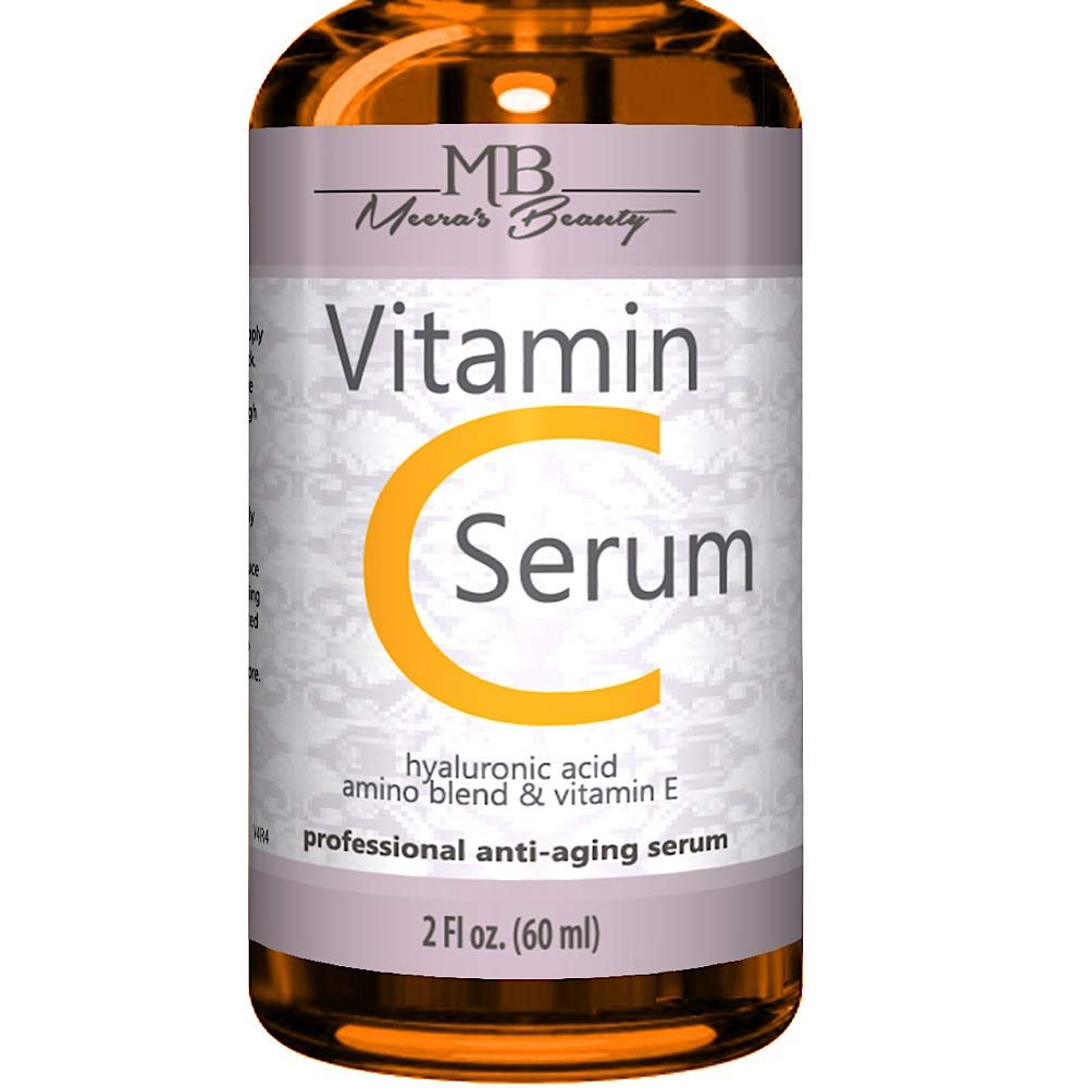 DOUBLE SIZED (2 oz) PURE VITAMIN C SERUM FOR FACE With Hyaluronic Acid – Anti Wrinkle, Anti Aging, Dark Circles, Age Spots, Vitamin C, Pore Cleanser, Acne Scars, Organic Vegan Ingredients