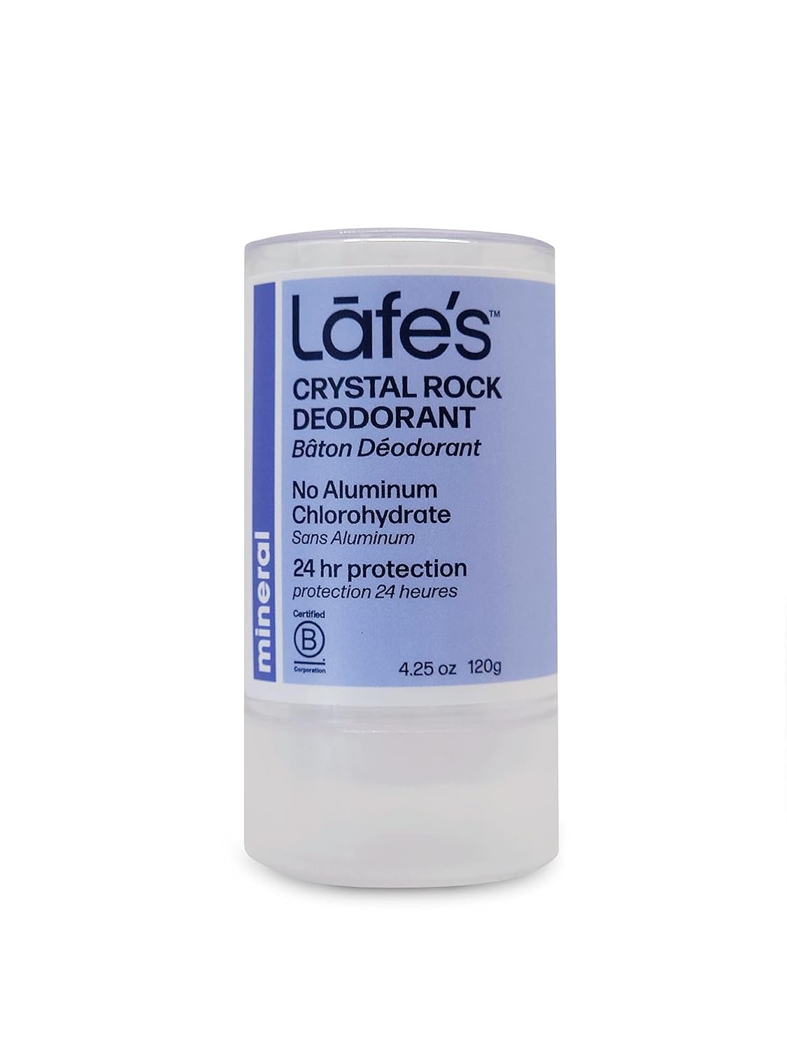 Lafe’s Natural Deodorant | Unscented Crystal Mineral Rock Natural Deodorant | 4.25 Ounce