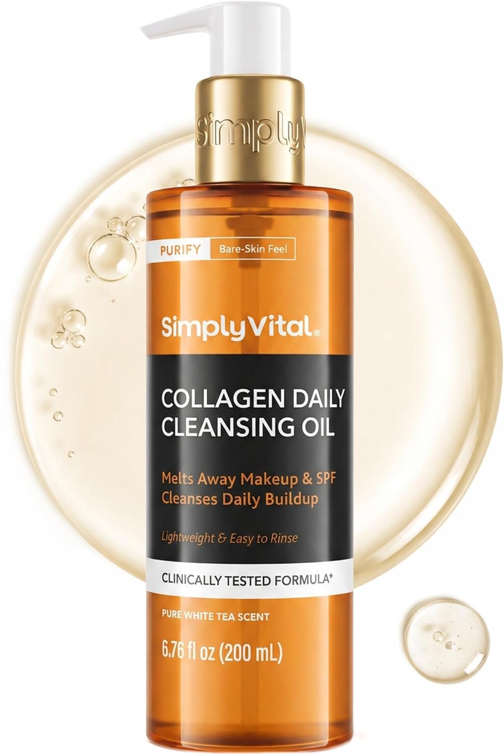 Cleansing Oil for Face – SPF, Buildup & Makeup Remover, Vegan – 6.76 fl oz