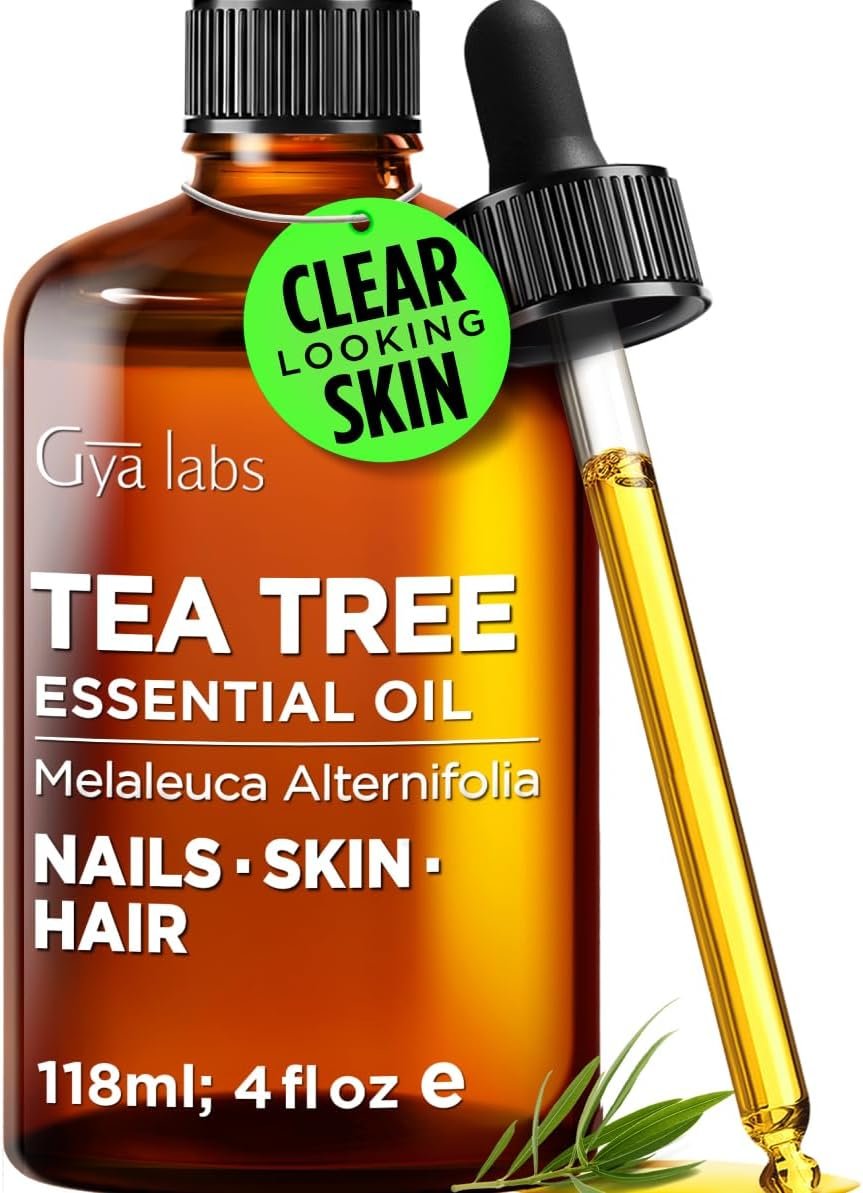 100% Pure Tea Tree Essential Oil for Skin & Diffuser – 4 Fl Oz