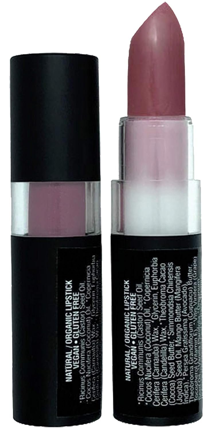 Mom’s Secret Natural Lipstick, Organic, Vegan, Gluten Free, Cruelty Free, Made in the USA, 0.12 oz. (Purely Plum)