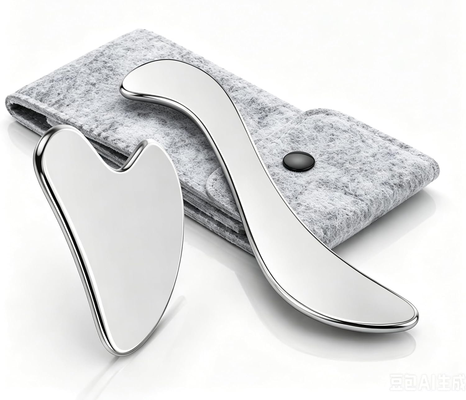 Stainless Steel Gua Sha Tool for Face & Body, Muscle Scraper Massage Tool