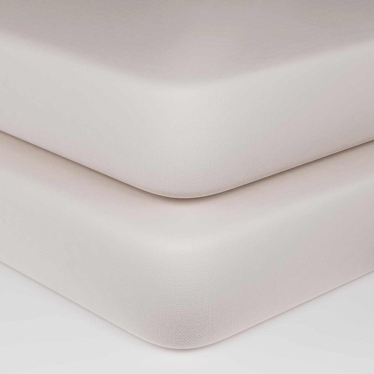 Organic Cotton Fitted Crib Sheets – 100% GOTS Certified Organic Cotton, All-Natural, Dye-Free, Unbleached, Toxic-Free & Breathable Baby Crib Sheets for Standard Crib Mattresses (2 Pack)