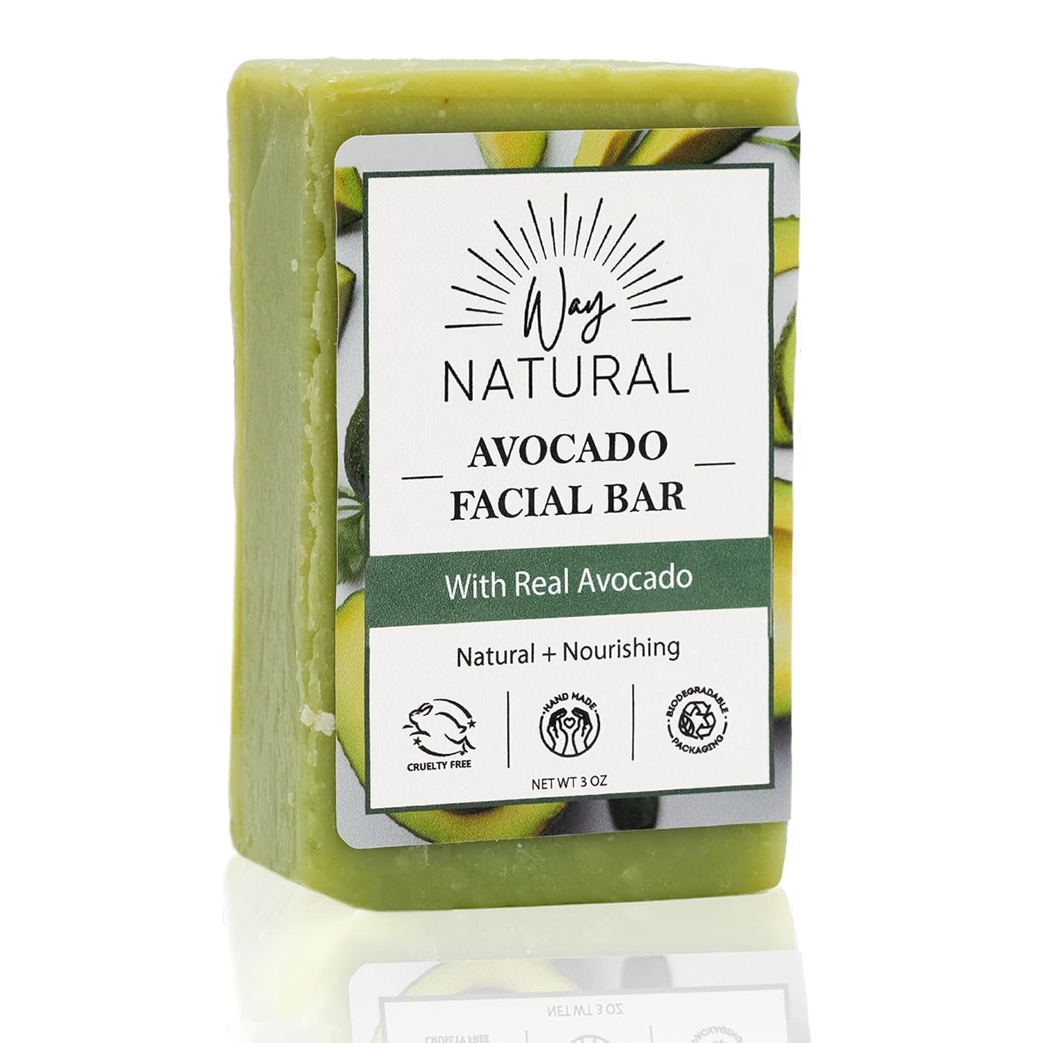 Goat Milk Soap Bar, Avocado, Natural, Fragrance-Free, Face, Hands & Body