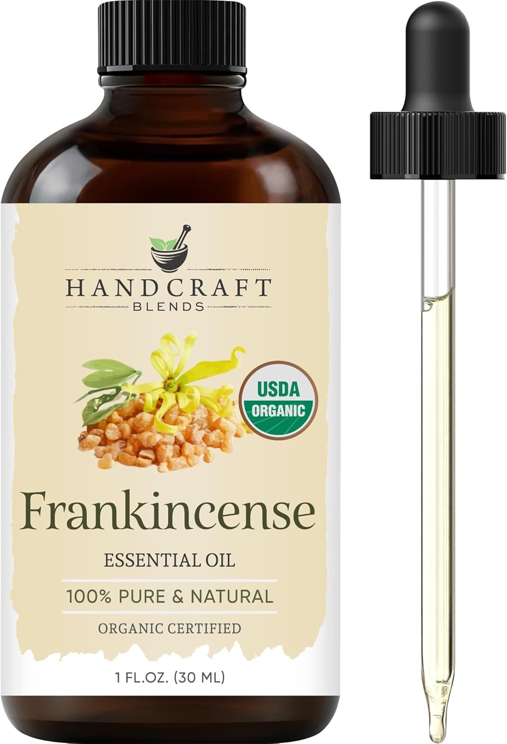 Handcraft Blends Organic Frankincense Essential Oil – 1 Fl Oz