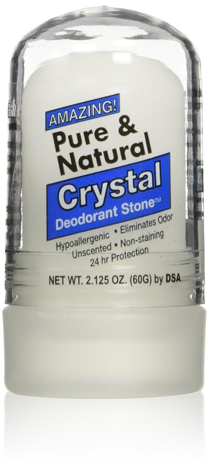 Thai Deodorant Stone Pure and Natural Crystal Mini Stick, 2.125 Ounce