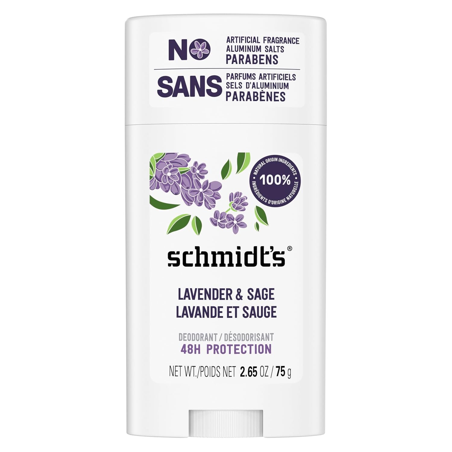 Schmidt’s Aluminum-Free Deodorant Lavender & Sage Aluminum Free 2.65 oz