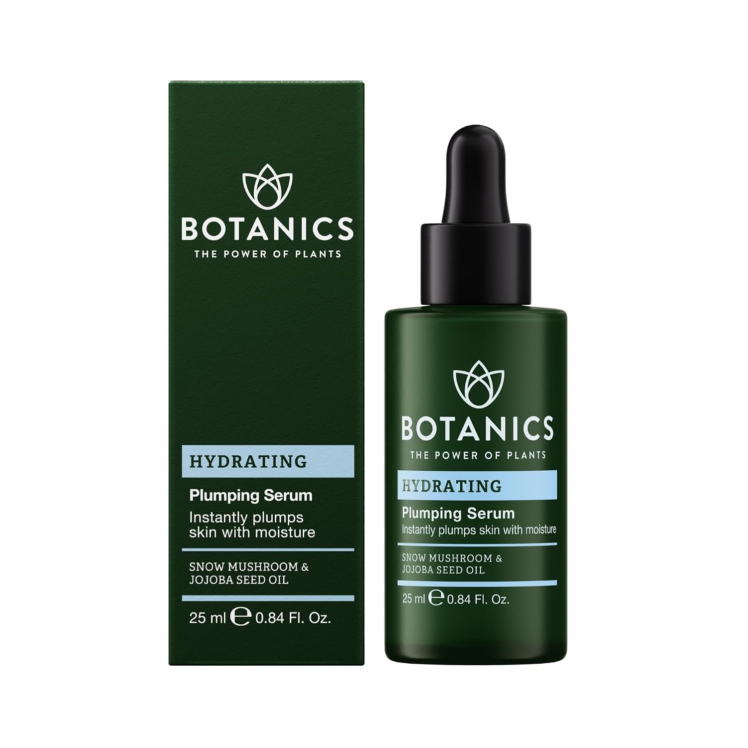 Botanics Hydrating Plumping Face Serum & Moisturizing Oil, 0.84 oz