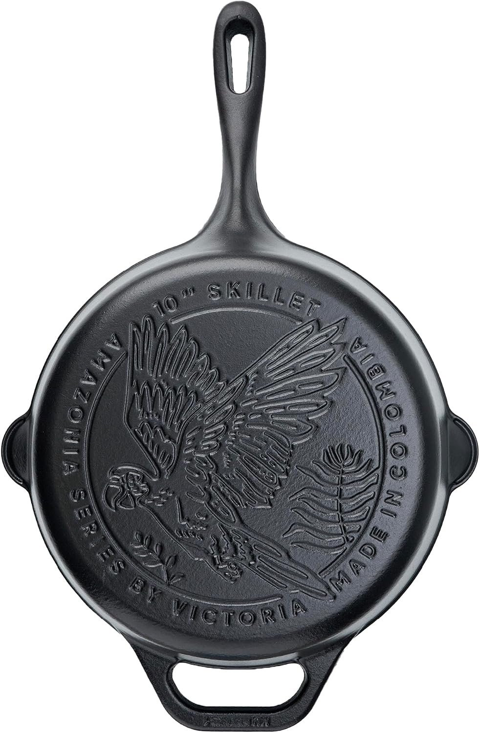 Victoria 10-Inch Amazonia Cast Iron Pre-Seasoned Skillet