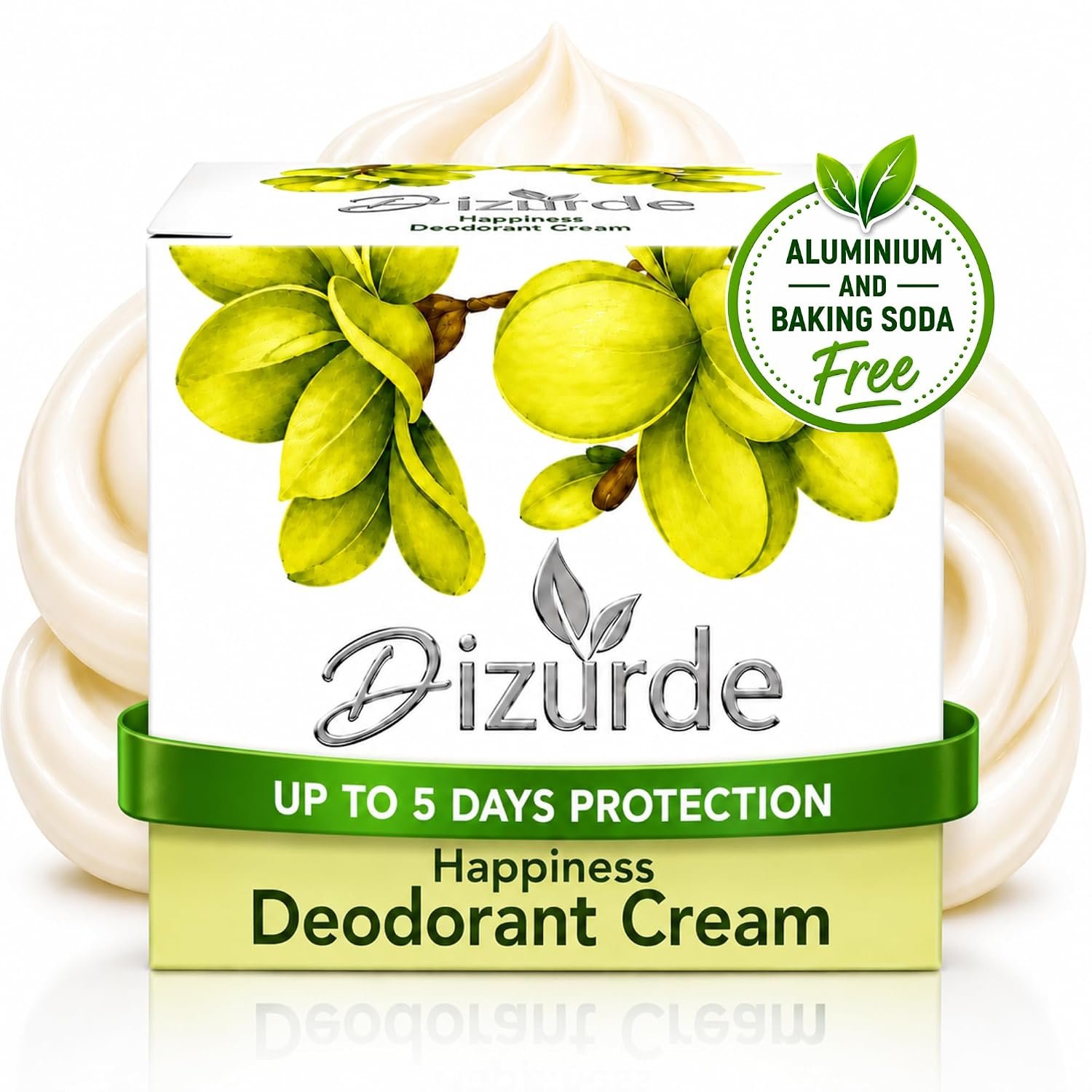 Natural Deodorant Cream Antiperspirant for Men & Women | Aluminum Free Deodorant for Sensitive Skin | Long-Lasting Protection, Stain-Free, Travel Size Essential