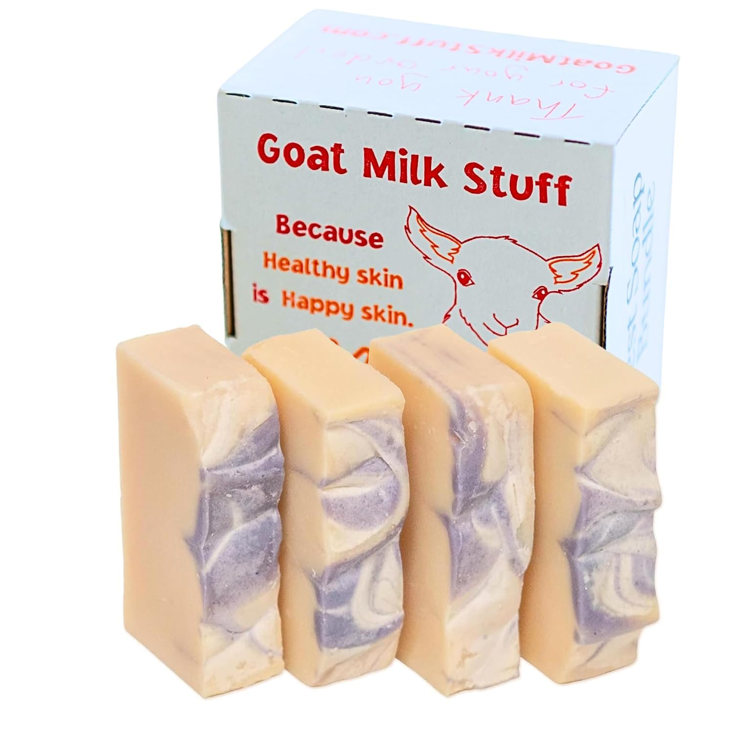Goat Milk Stuff Goat Milk Soap Bar, Lavender, Natural, Box of 4
