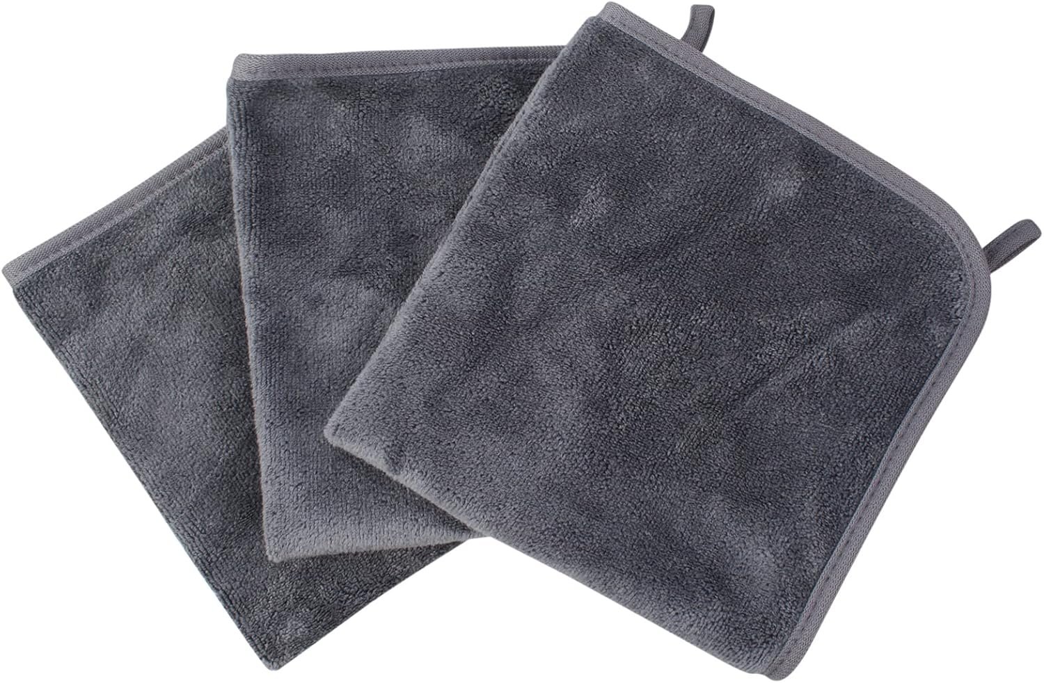KinHwa Reusable Microfiber Face Towels Makeup Remover Cloths Quick Dry Soft