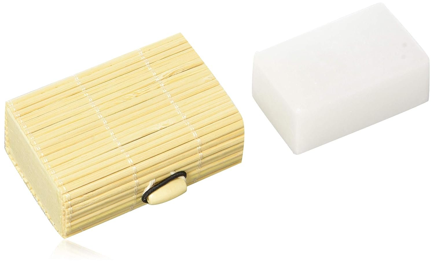 Thai Crystal Deodorant Unscented Stone In Bamboo Box. 0.24 Pounds