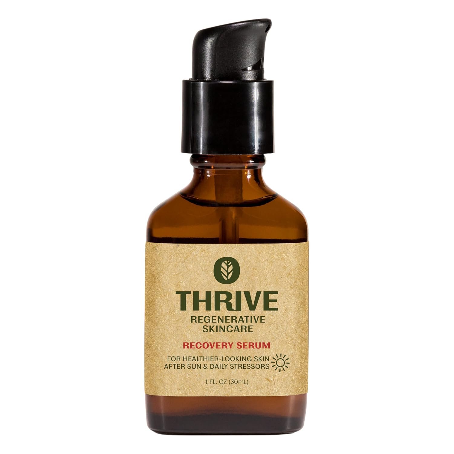 Thrive Natural Care Natural Bakuchiol Serum for Face – Healthier Retinol Alternative includes Hyaluronic Acid – Collagen Boosting Face Serum for Brighter, Firmer Skin – Vegan, Made in USA