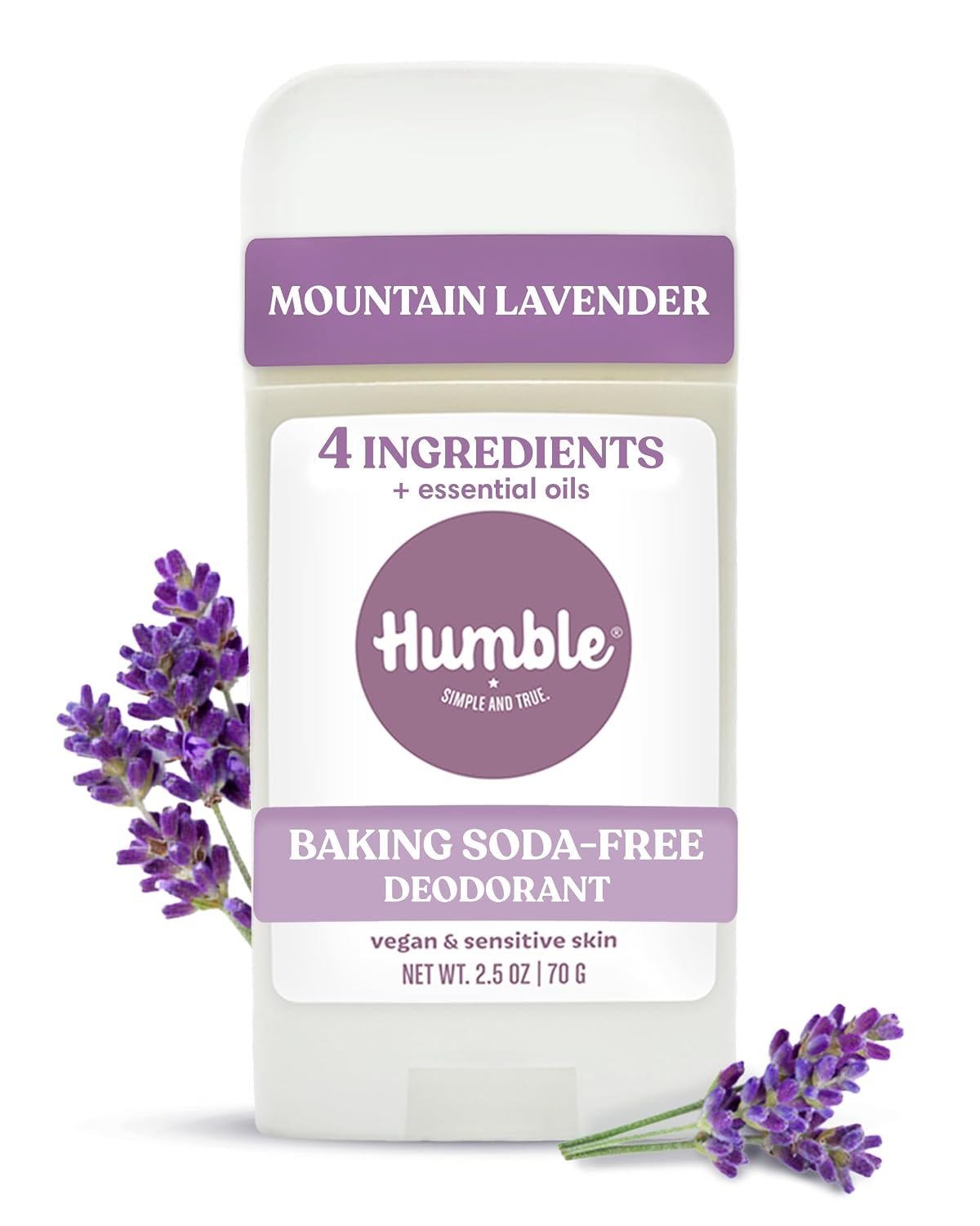 Humble Aluminum-Free Deodorant, Mountain Lavender – 1 Pack