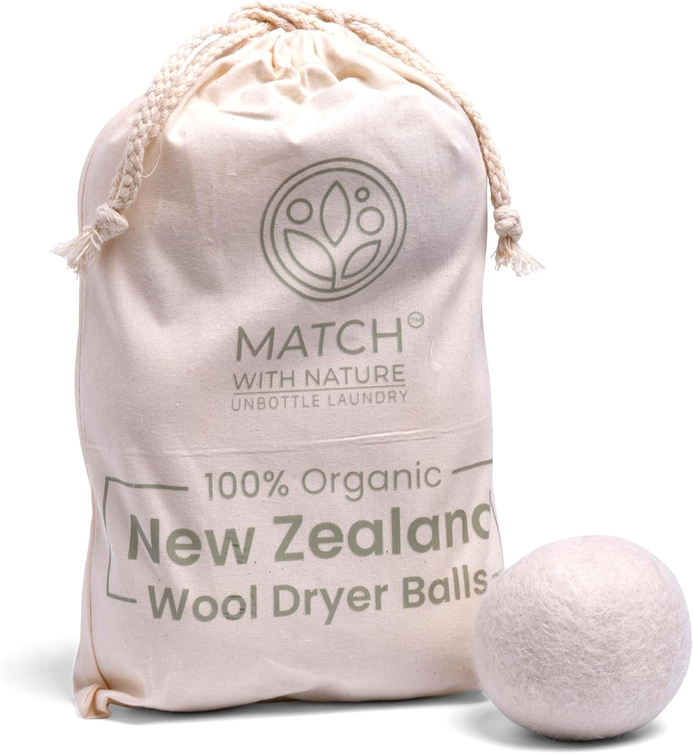 Wool Dryer Balls, 6 Pack
