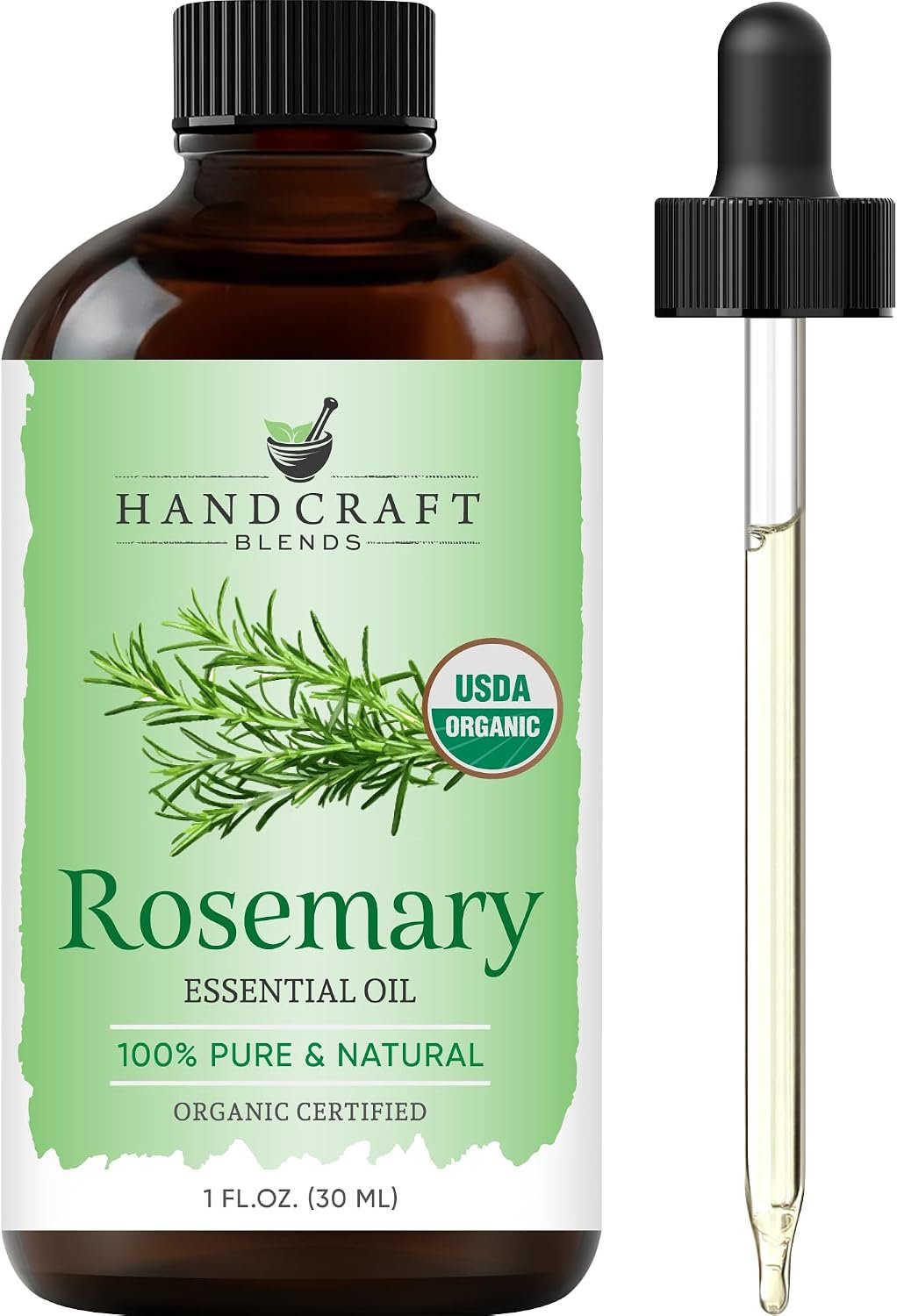 Handcraft Blends Organic Rosemary Essential Oil – 1 Fl Oz