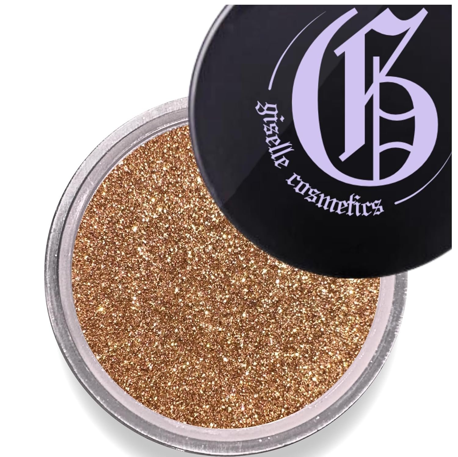 Brown Gold Loose Mineral Eye Shadow – Organic, Shimmer, Glitter, Metallic Eyeshadow Palette – Talc-Free Eye Shadow Palette Makeup – Iridescent, Copper, Yellow, Black, Sparkle