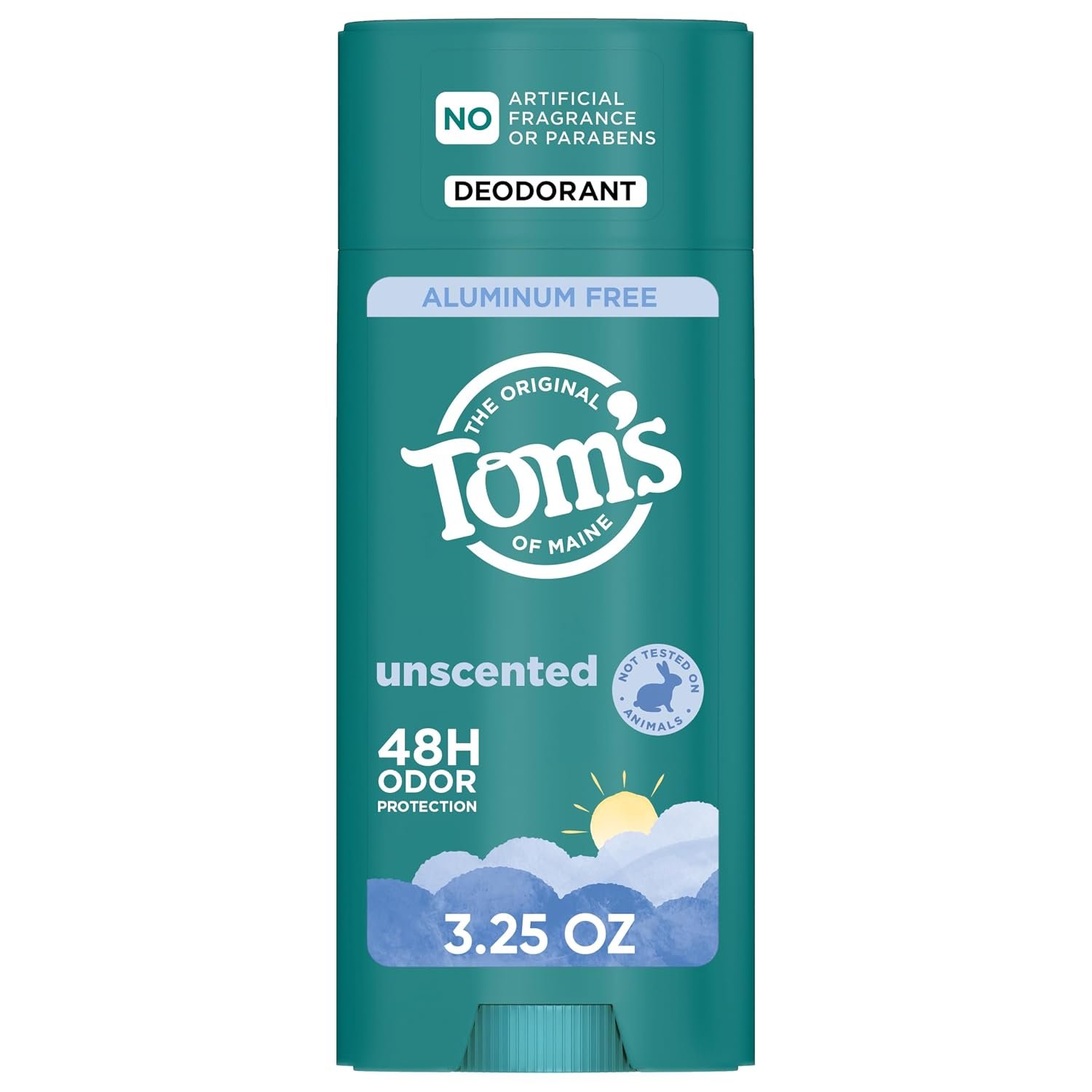 Tom’s of Maine Unscented Aluminum Free Natural Deodorant, 3.25 oz