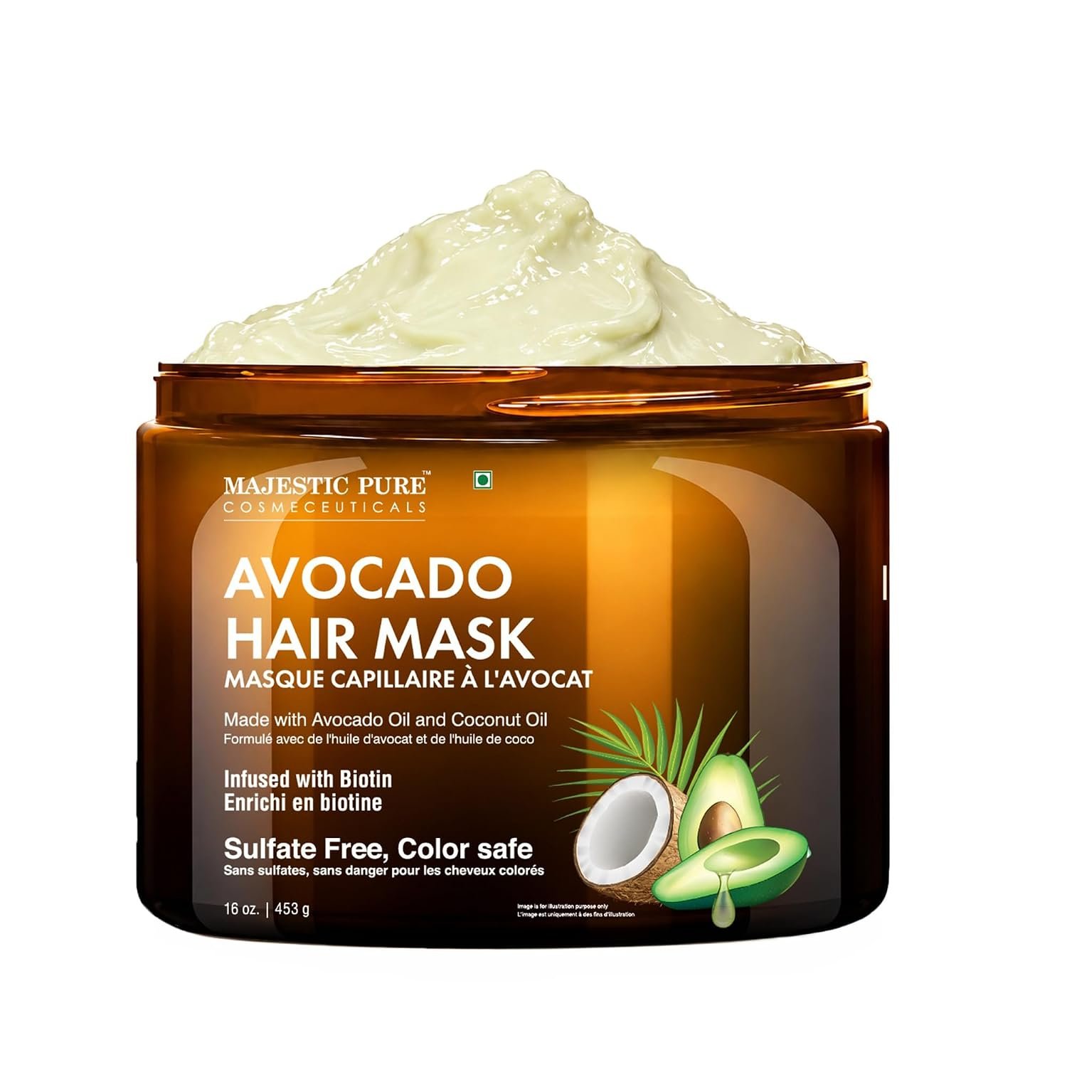 Majestic Pure Avocado & Coconut Hair Mask – 16 Fl Oz