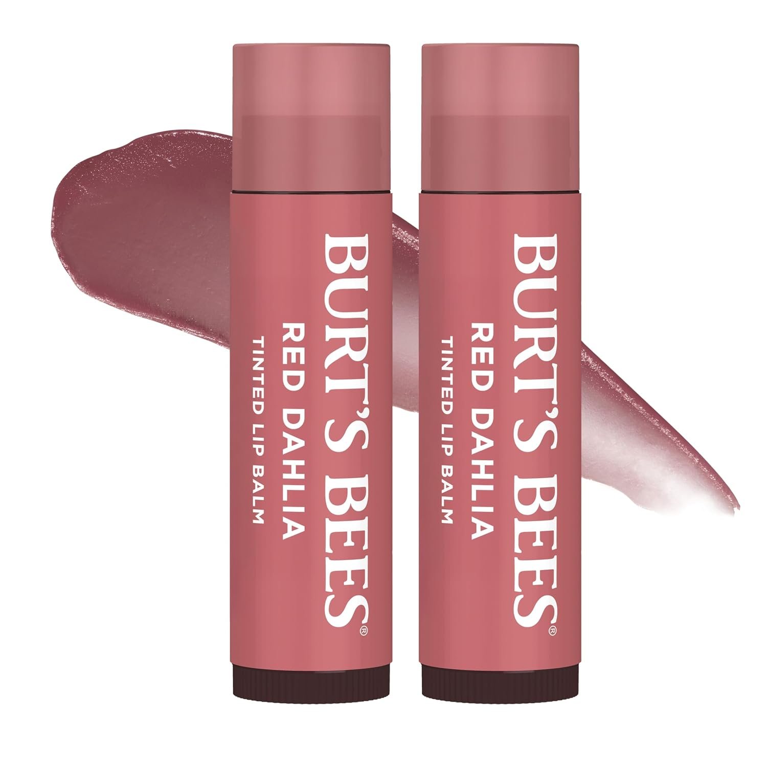 Burt’s Bees Lip Tint Balm, Fiery Red Dahlia, 0.15 oz., 2 Tubes