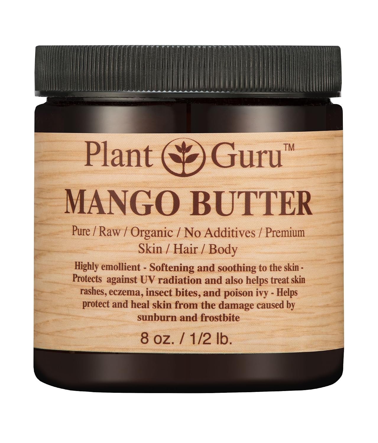 Mango Body Butter 8 oz. 100% Pure Raw Fresh Natural Cold Pressed. Skin Body and Hair Growth, DIY Creams, Balms, Lotions, Soaps.