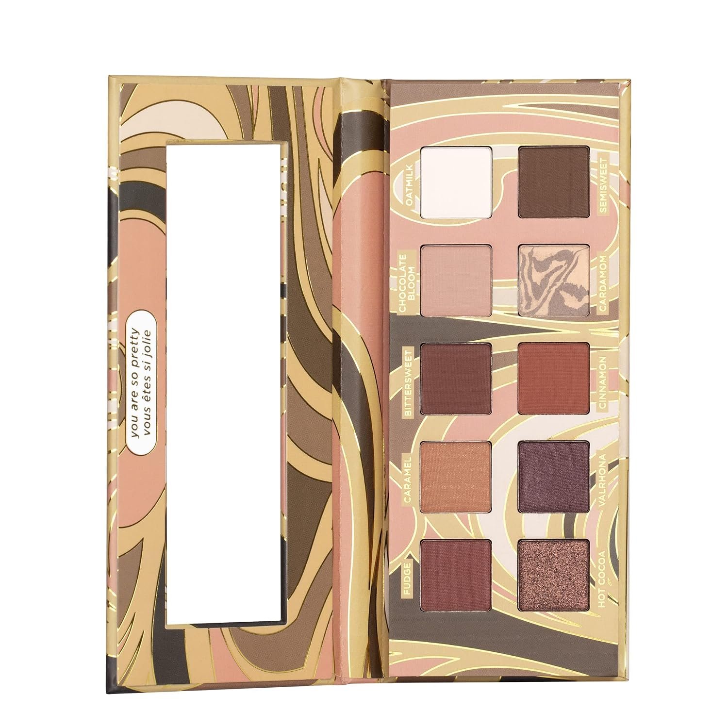 Pacifica Cocoa Nudes Mineral Eyeshadow Palette – 10 Shades Eye Makeup Naked Mineral Eye Shadow – Earth-Tone Rich Chocolate & Praline Neutral Talc-Free Highly Pigmented Cocoa Butter Clean Beauty Vegan